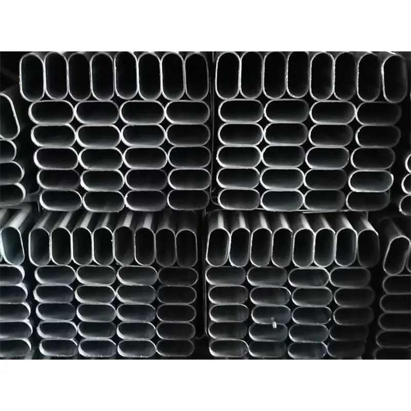 Small Diameter Hot Dip Galvanized Oval Steel Pipe