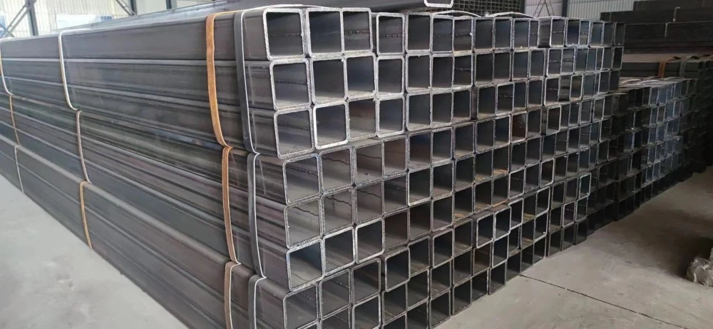 Thick Wall Black Rectangular And Square Steel Tube